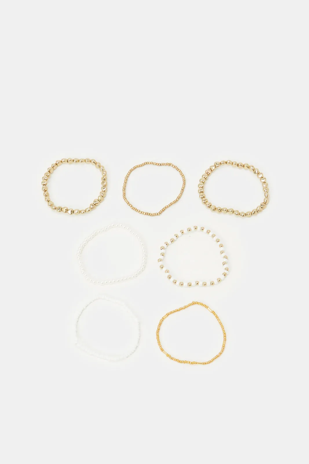 Women Assorted Embellished Bracelet Set (7 Piece) sold by Redtag