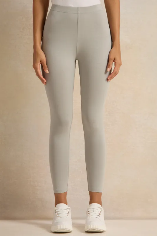 Women Grey Leggings Set (Pack Of 2) sold by Redtag