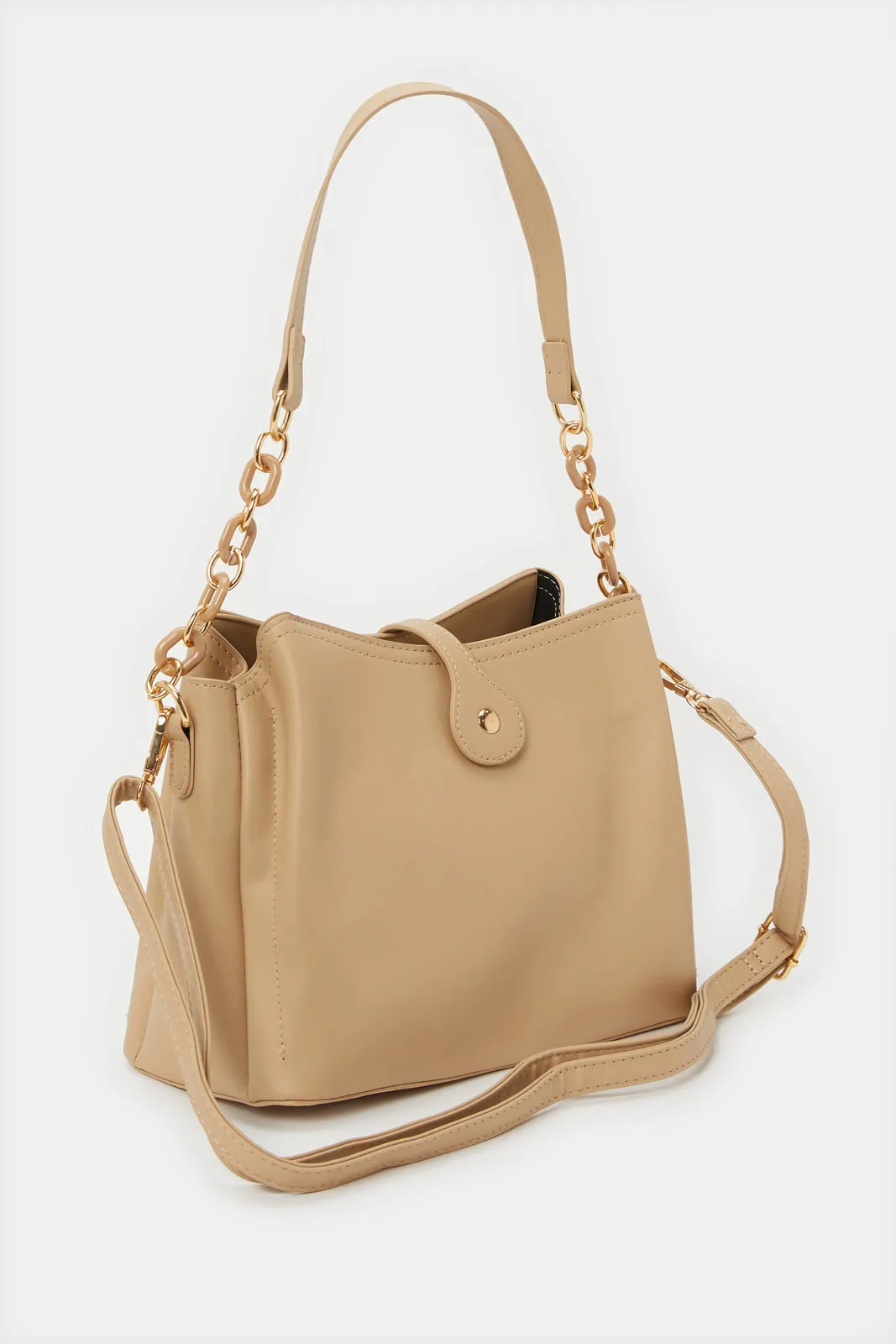 Women Beige Embellished Bucket Bag sold by Redtag product image thumbnail 2