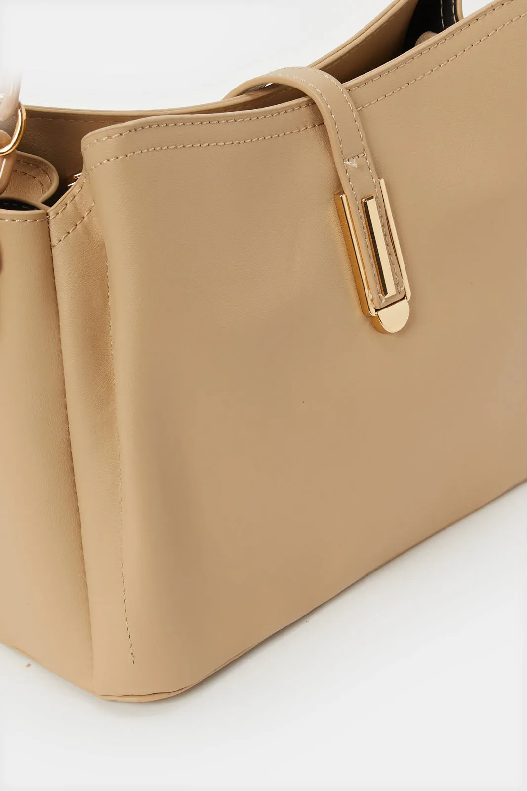 Women Beige Embellished Bucket Bag sold by Redtag product image thumbnail 3
