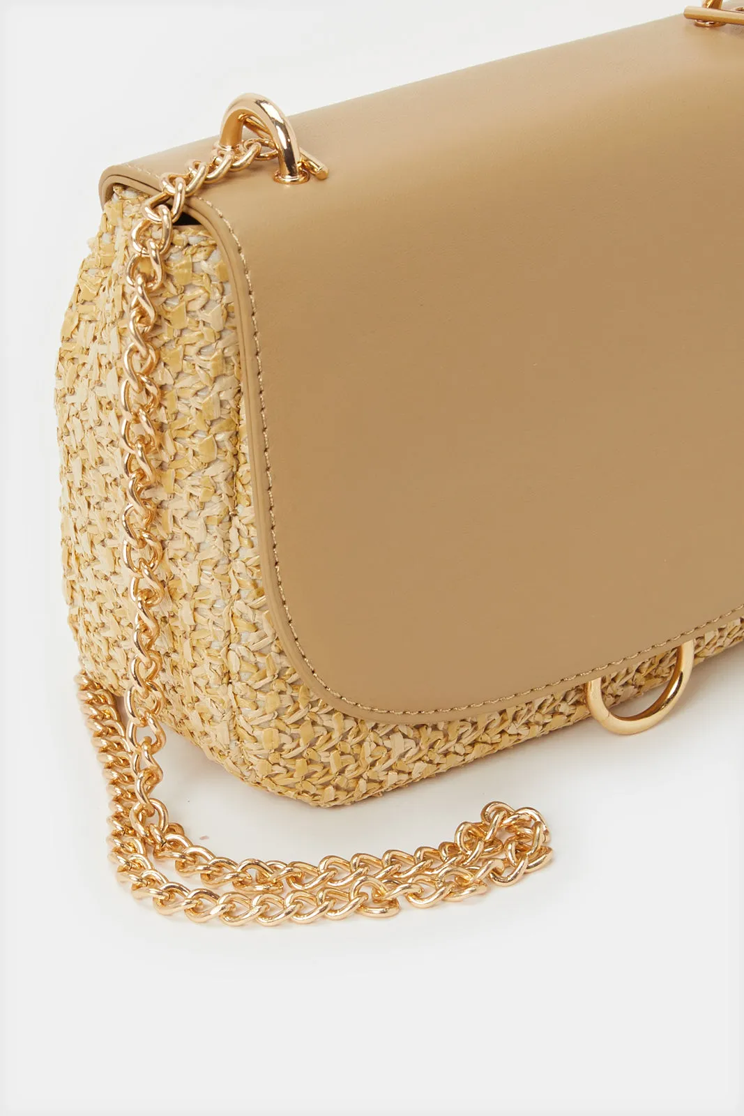 Women Beige Embellished Straw Bag sold by Redtag product image thumbnail 3
