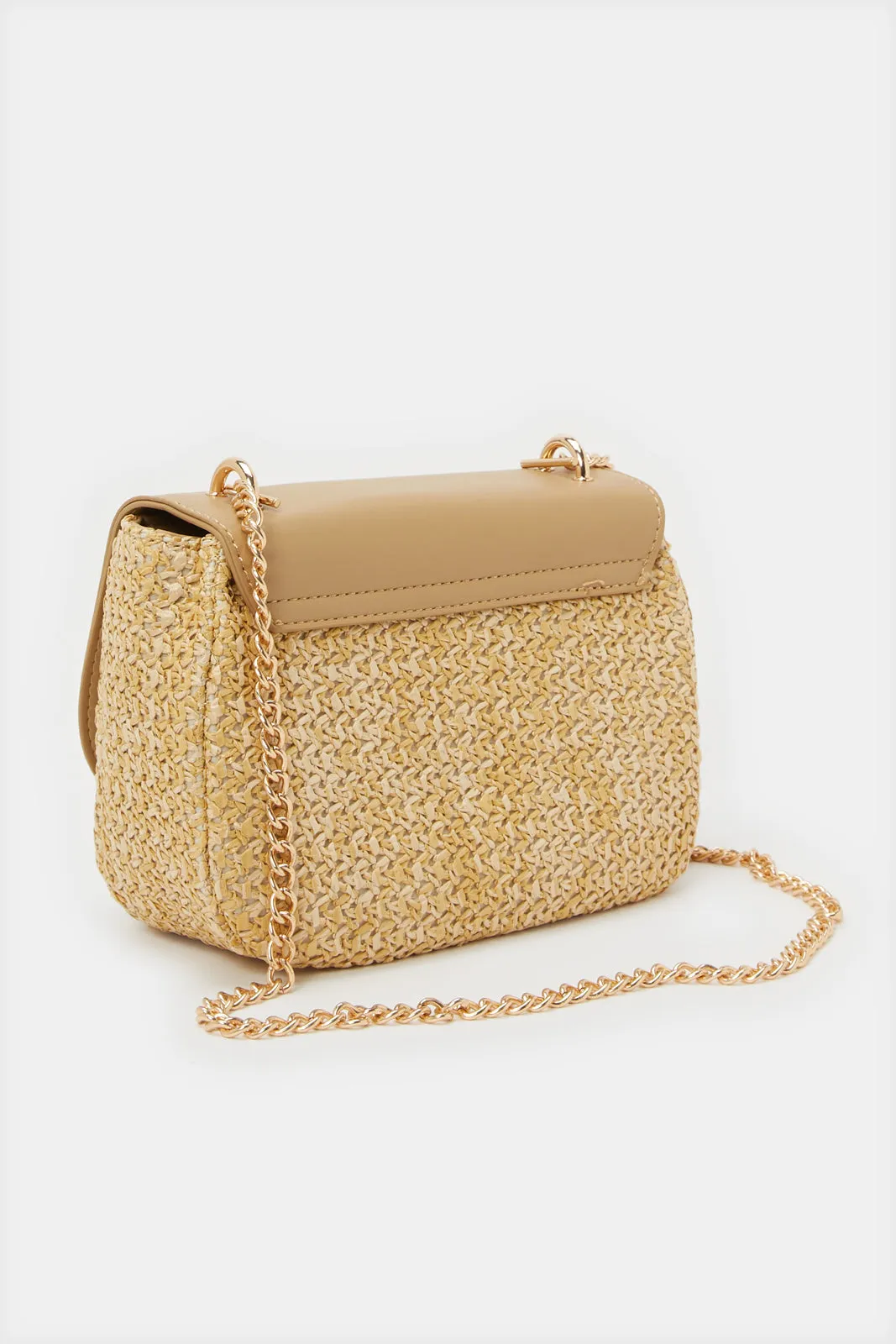 Women Beige Embellished Straw Bag sold by Redtag product image thumbnail 2