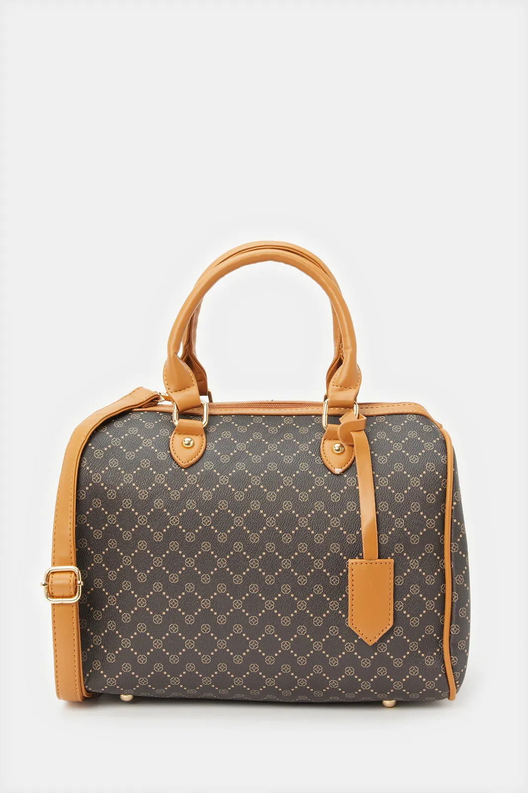 Women Brown Printed Bollin Bag sold by Redtag