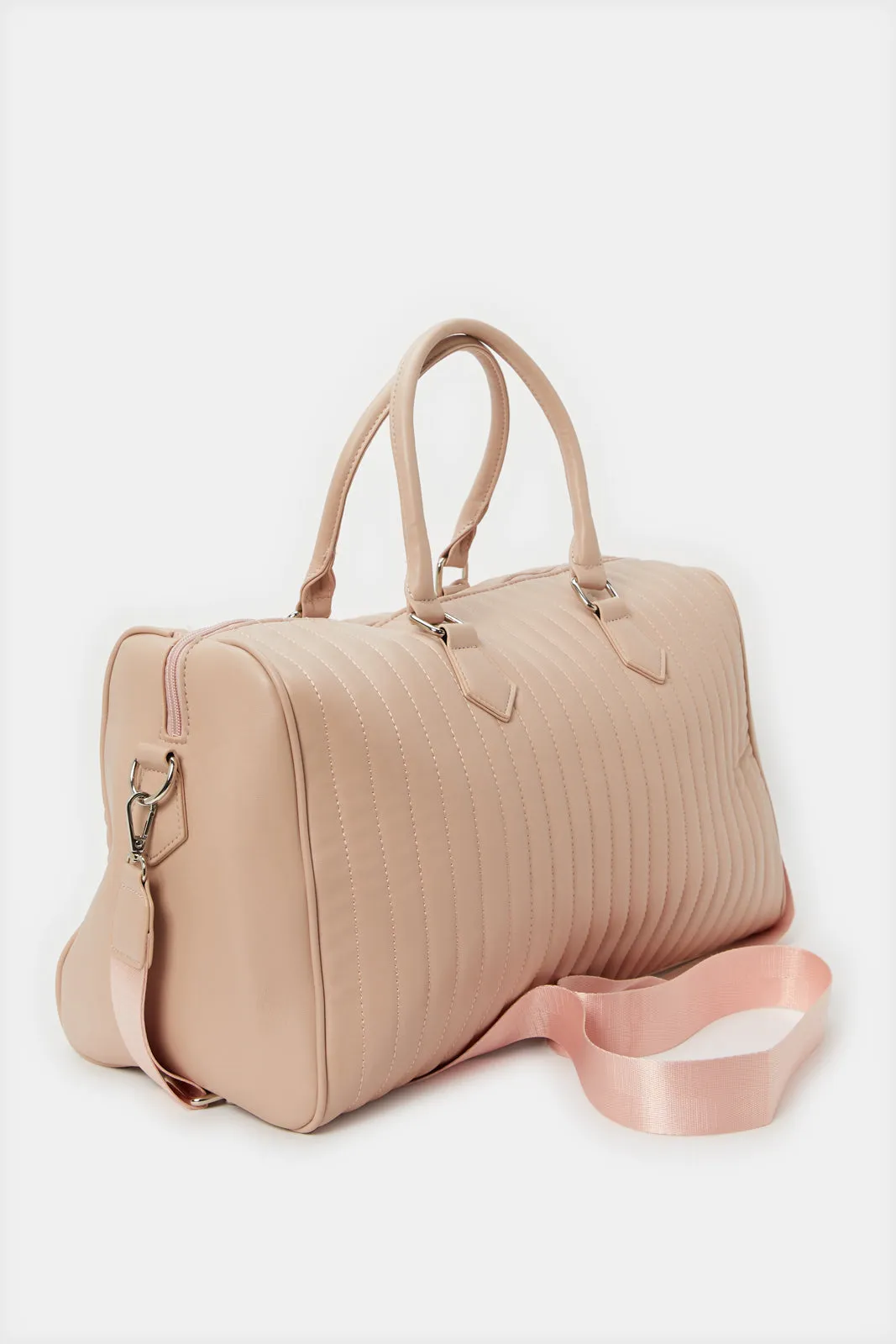 Women Pink Textured Hold All Bag sold by Redtag product image thumbnail 2