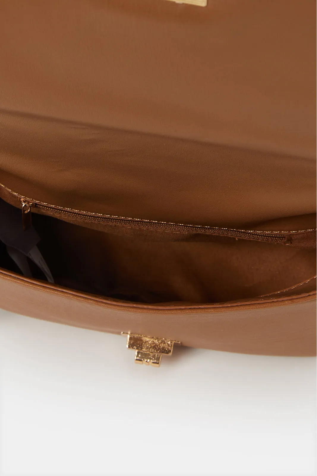 Women Tan Textured Handbag sold by Redtag product image thumbnail 4