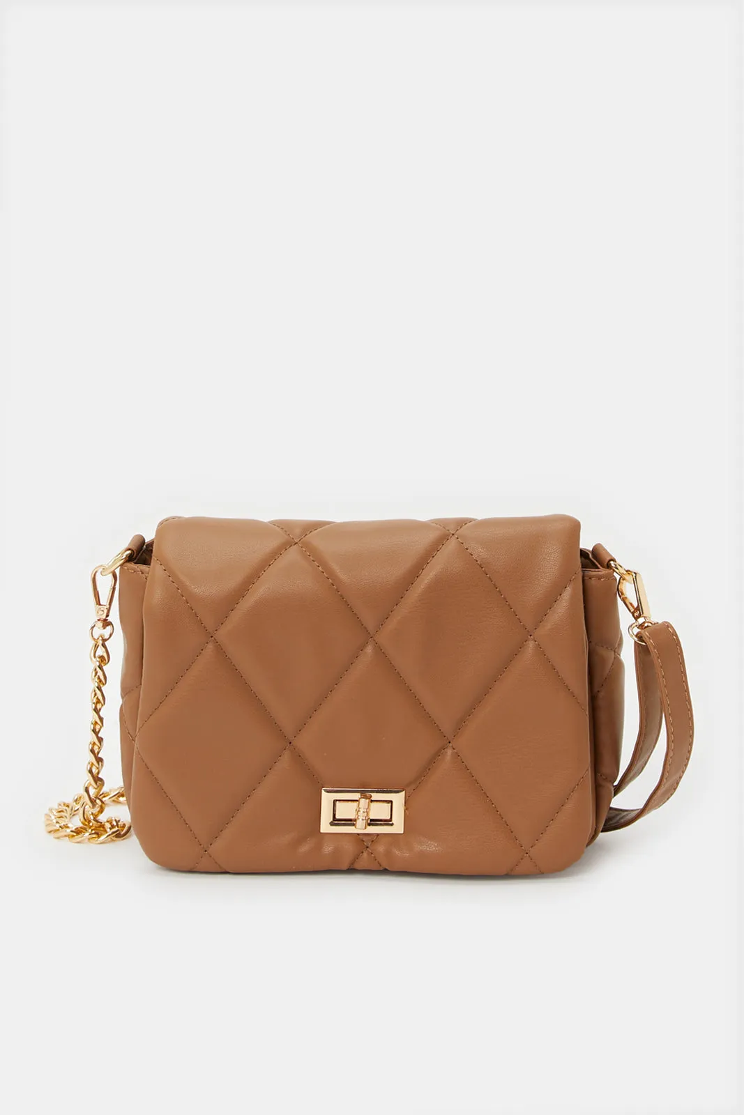 Women Tan Textured Handbag sold by Redtag