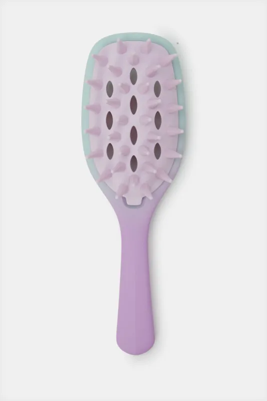 Women Purple Wet Hair Brush sold by Redtag