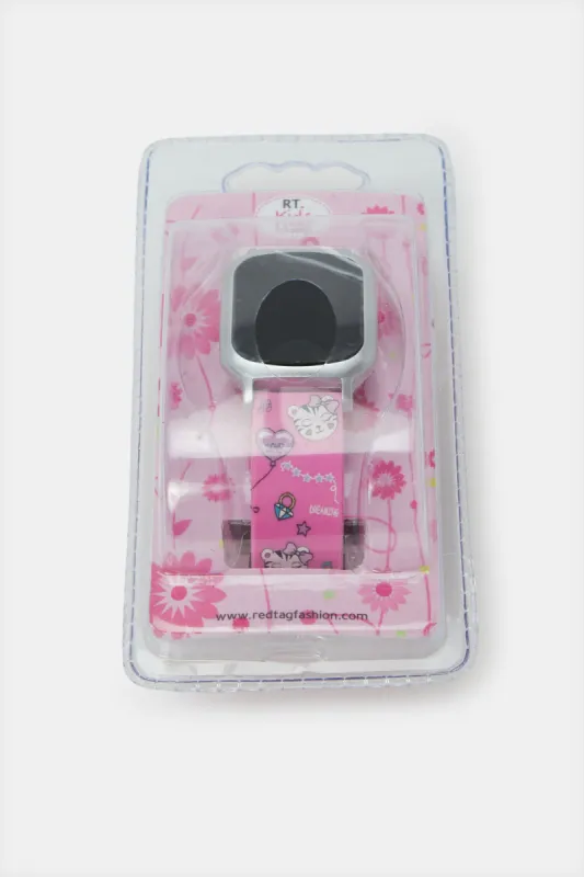 Women Pink Printed Digital Watch sold by Redtag