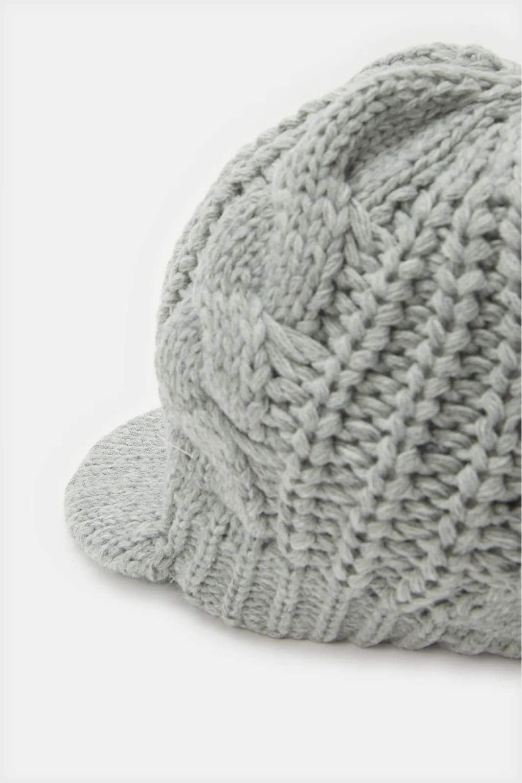 Women Grey Embellished Knitted Cap sold by Redtag product image thumbnail 3