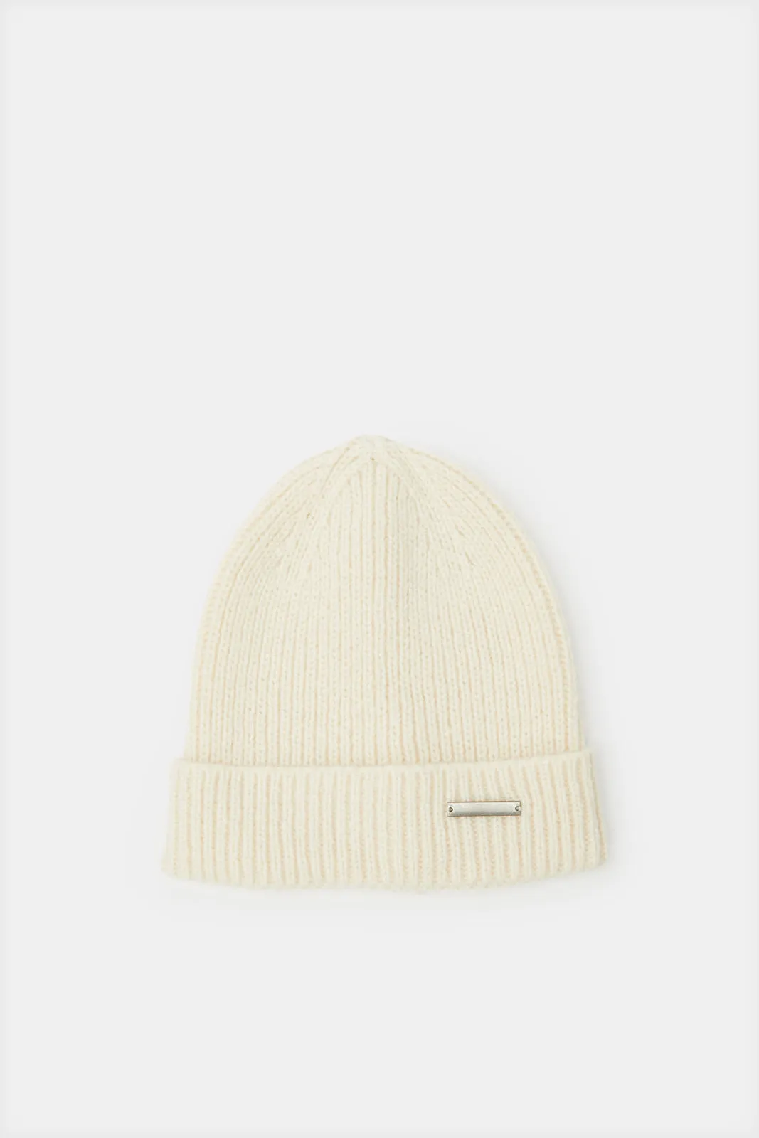 Women White Knitted Cap sold by Redtag