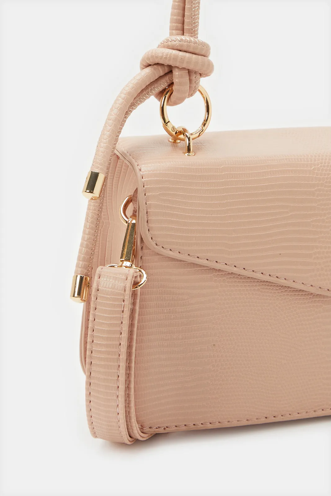 Women Pink Embellished Flap Messenger Bag sold by Redtag product image thumbnail 3