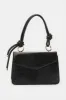 Women Black Embellished Flap Messenger Bag sold by Redtag