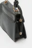Women Black Embellished Flap Messenger Bag sold by Redtag