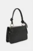 Women Black Embellished Flap Messenger Bag sold by Redtag