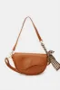 Women Brown Embellished Handbag With Added Scarf sold by Redtag