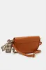 Women Brown Embellished Handbag With Added Scarf sold by Redtag