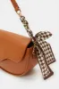 Women Brown Embellished Handbag With Added Scarf sold by Redtag
