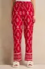 Women Red Aztec Dual Printed Collared Pyjama Set (2 Piece) sold by Redtag