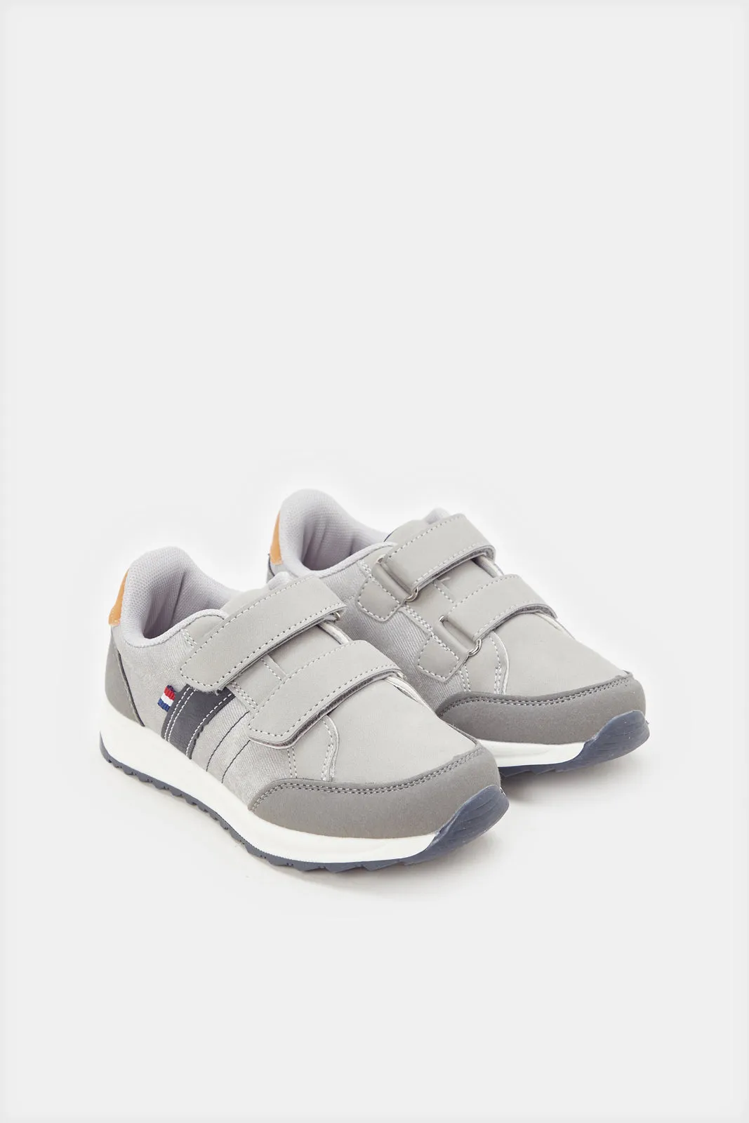 Boys Grey Material Block Sneakers sold by Redtag product image thumbnail 2