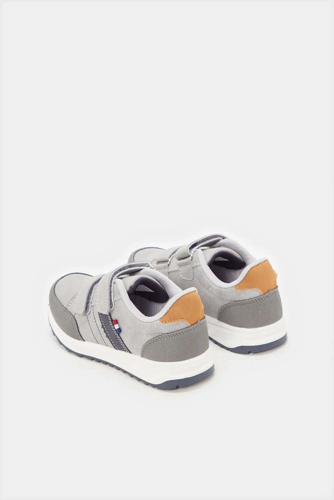 Boys Grey Material Block Sneakers sold by Redtag product image thumbnail 3