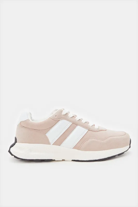 Women Pink Hiker Sneaker With Overlay Detail sold by Redtag