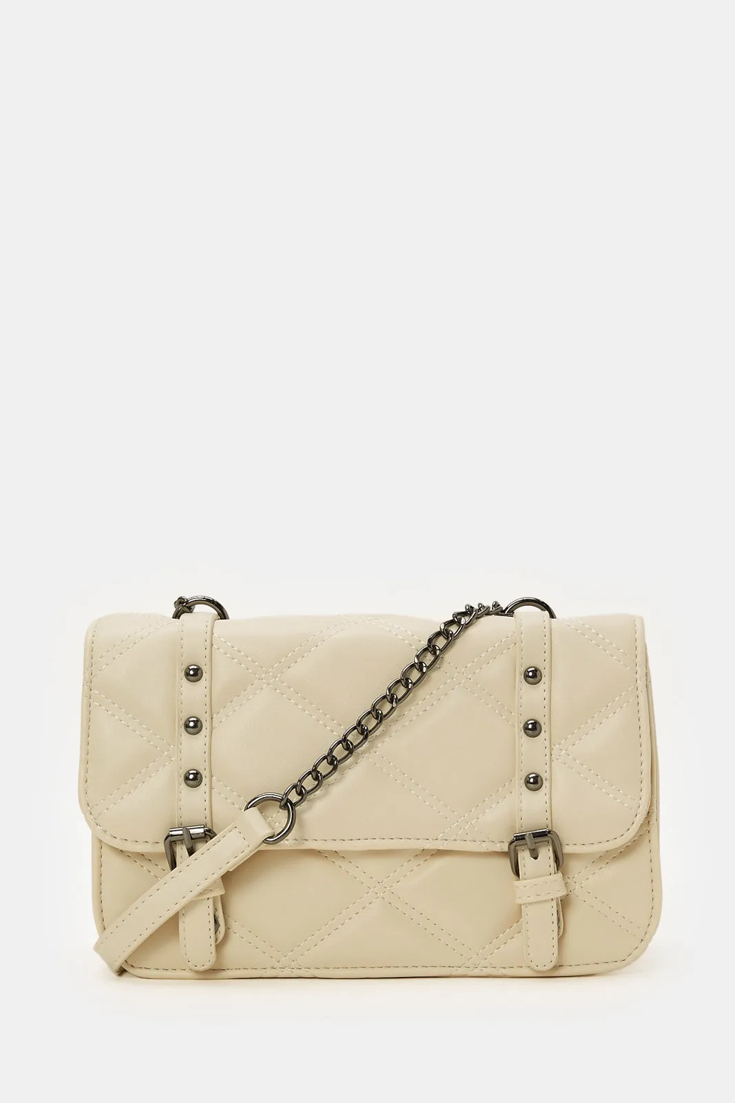 Women Beige Embellished Handbag sold by Redtag