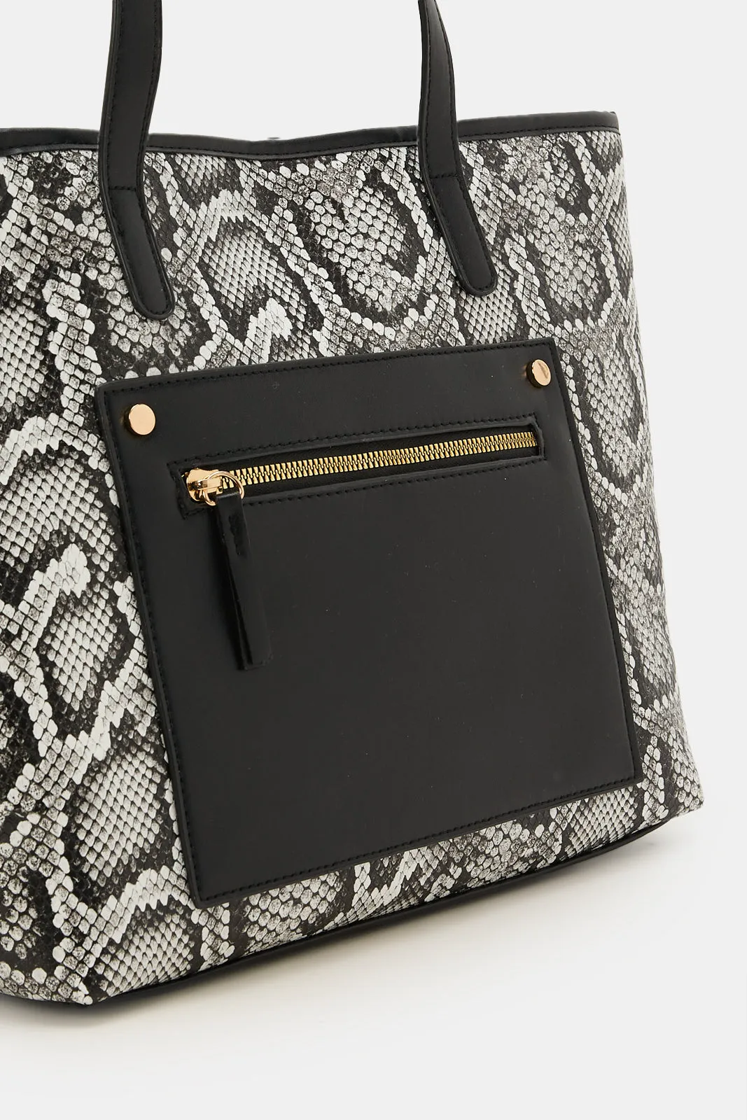 Women Black Animal Printed Tote Bag sold by Redtag product image thumbnail 3