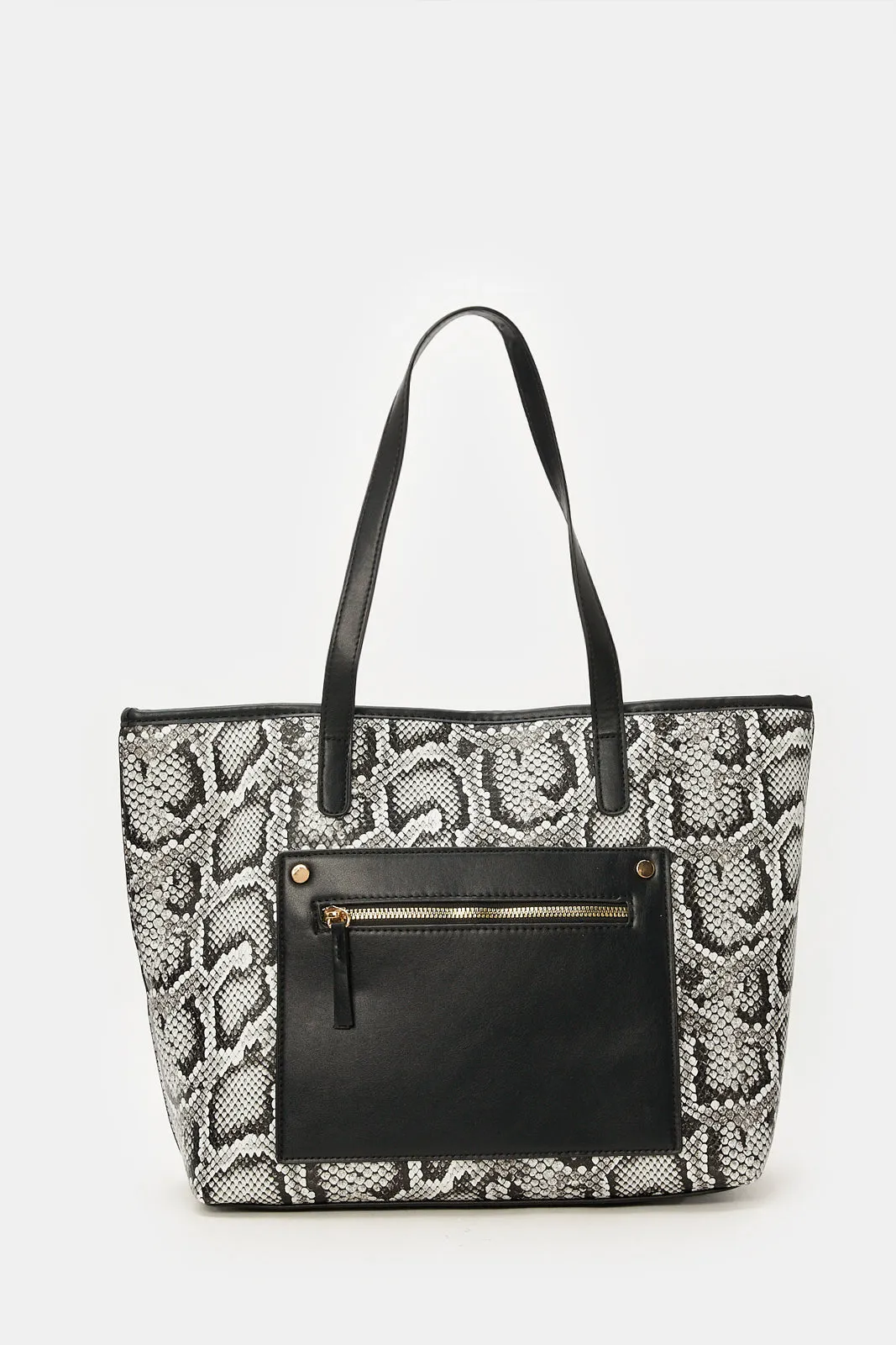 Women Black Animal Printed Tote Bag sold by Redtag