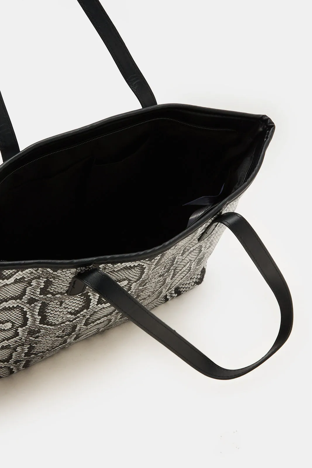 Women Black Animal Printed Tote Bag sold by Redtag product image thumbnail 4