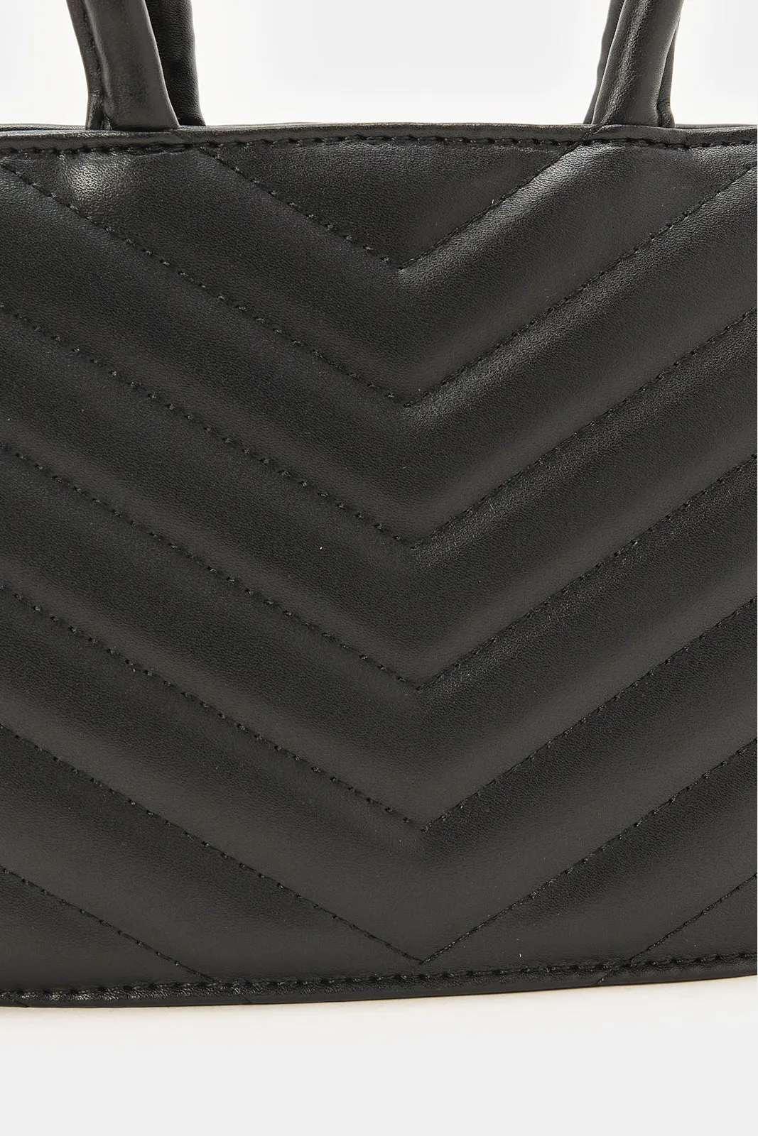 Women Black Textured Messenger Bag sold by Redtag product image thumbnail 3