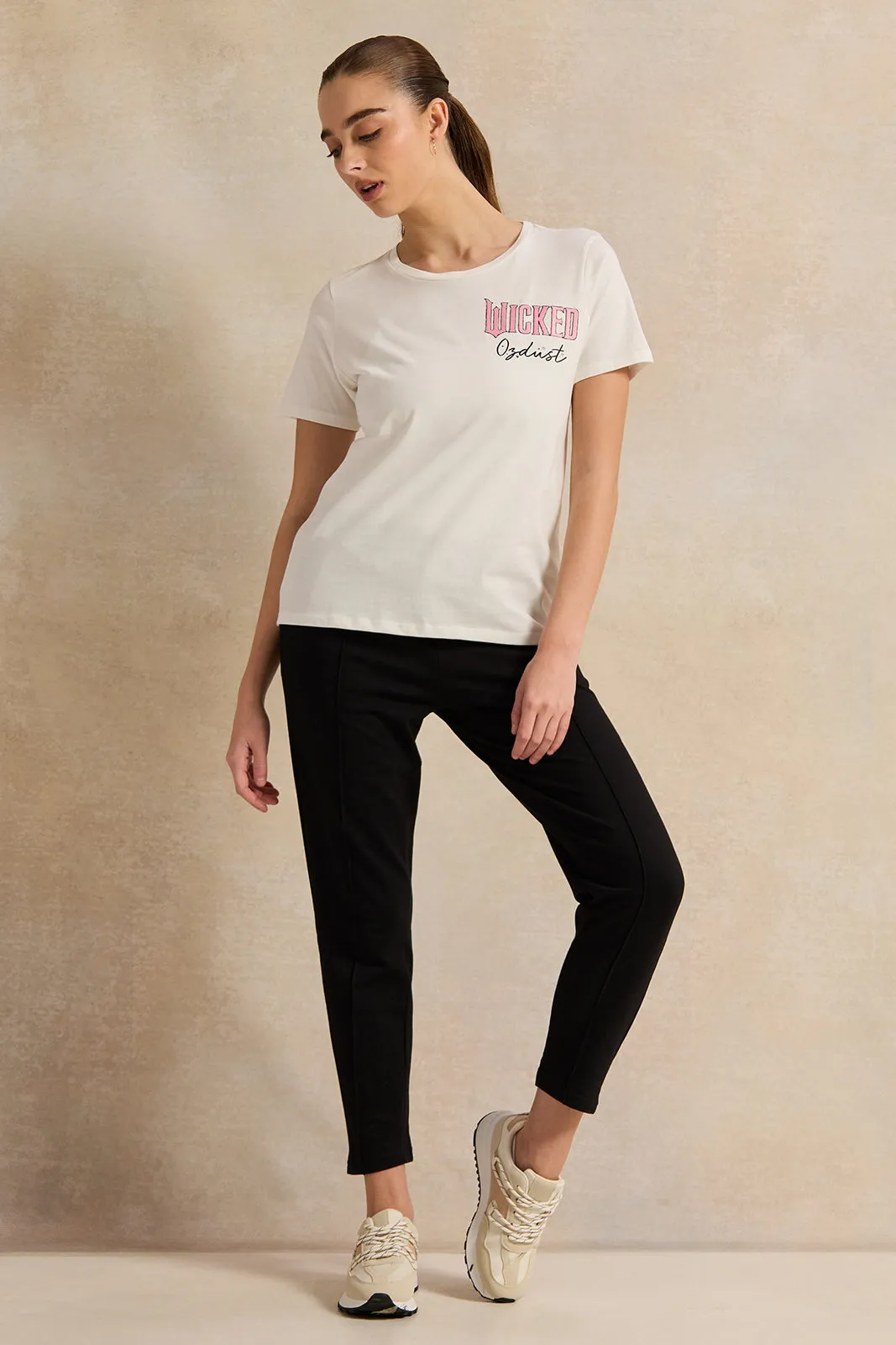 Women Black Active Basic Jogger sold by Redtag product image thumbnail 2