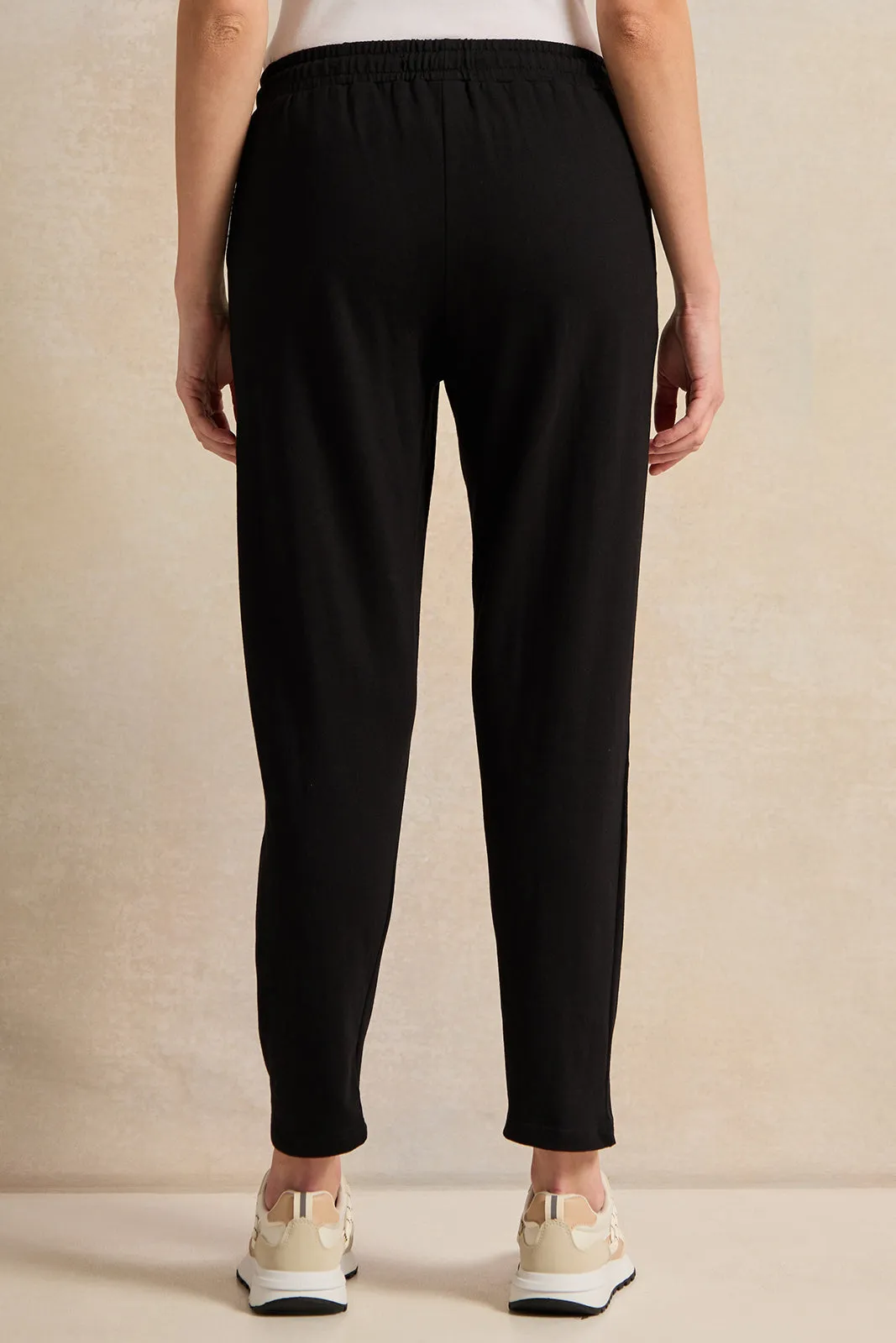 Women Black Active Basic Jogger sold by Redtag product image thumbnail 3