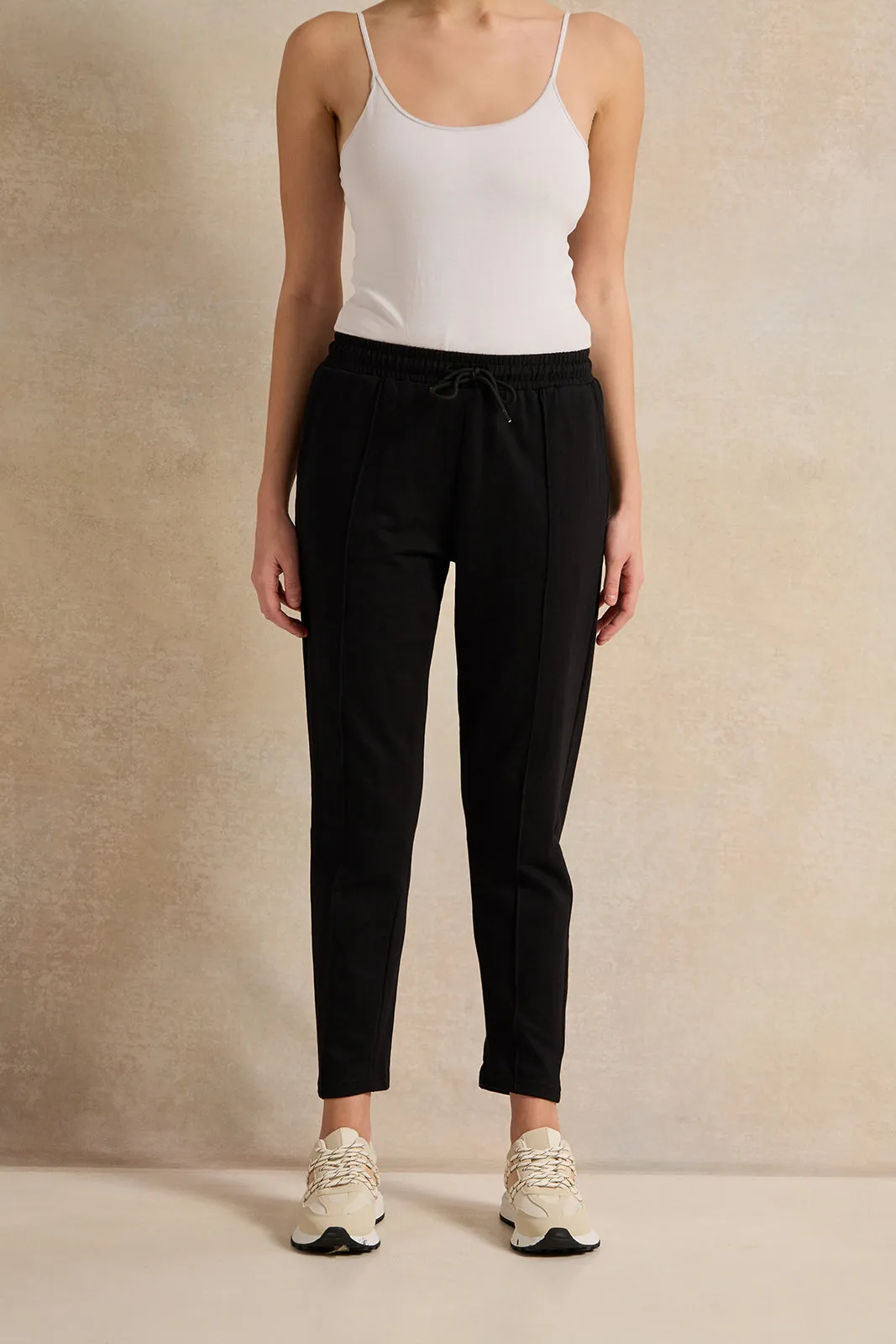 Women Black Active Basic Jogger sold by Redtag