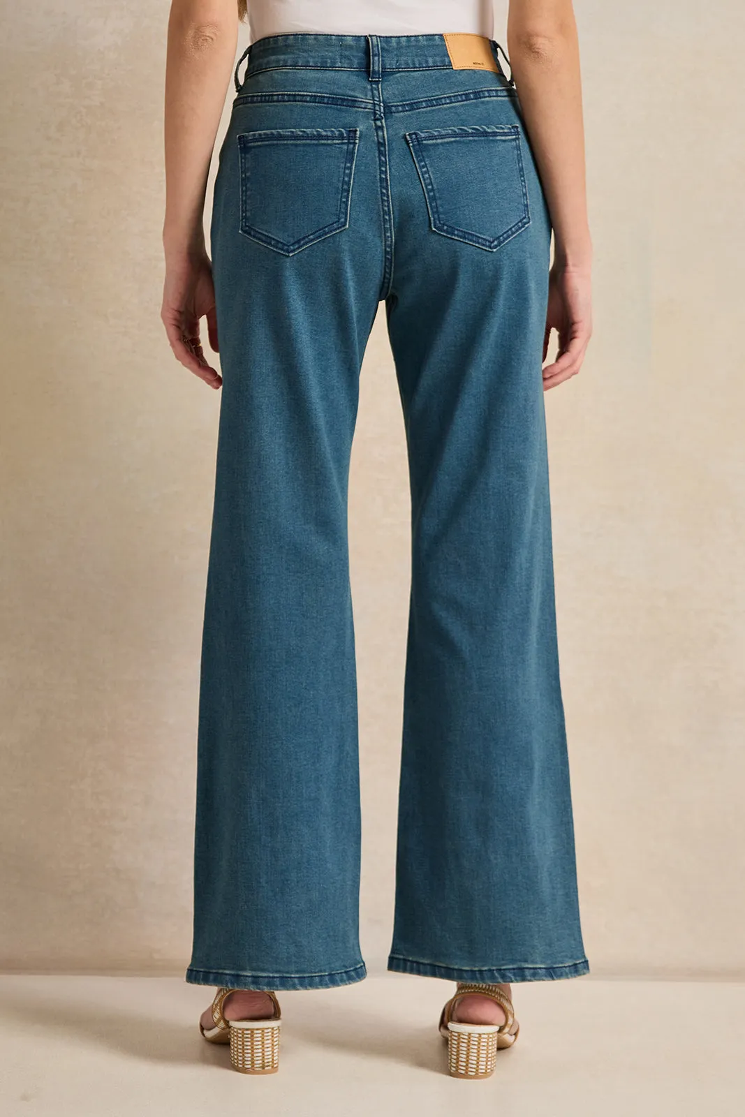 Women Blue Skinny Flare Jeans sold by Redtag product image thumbnail 3