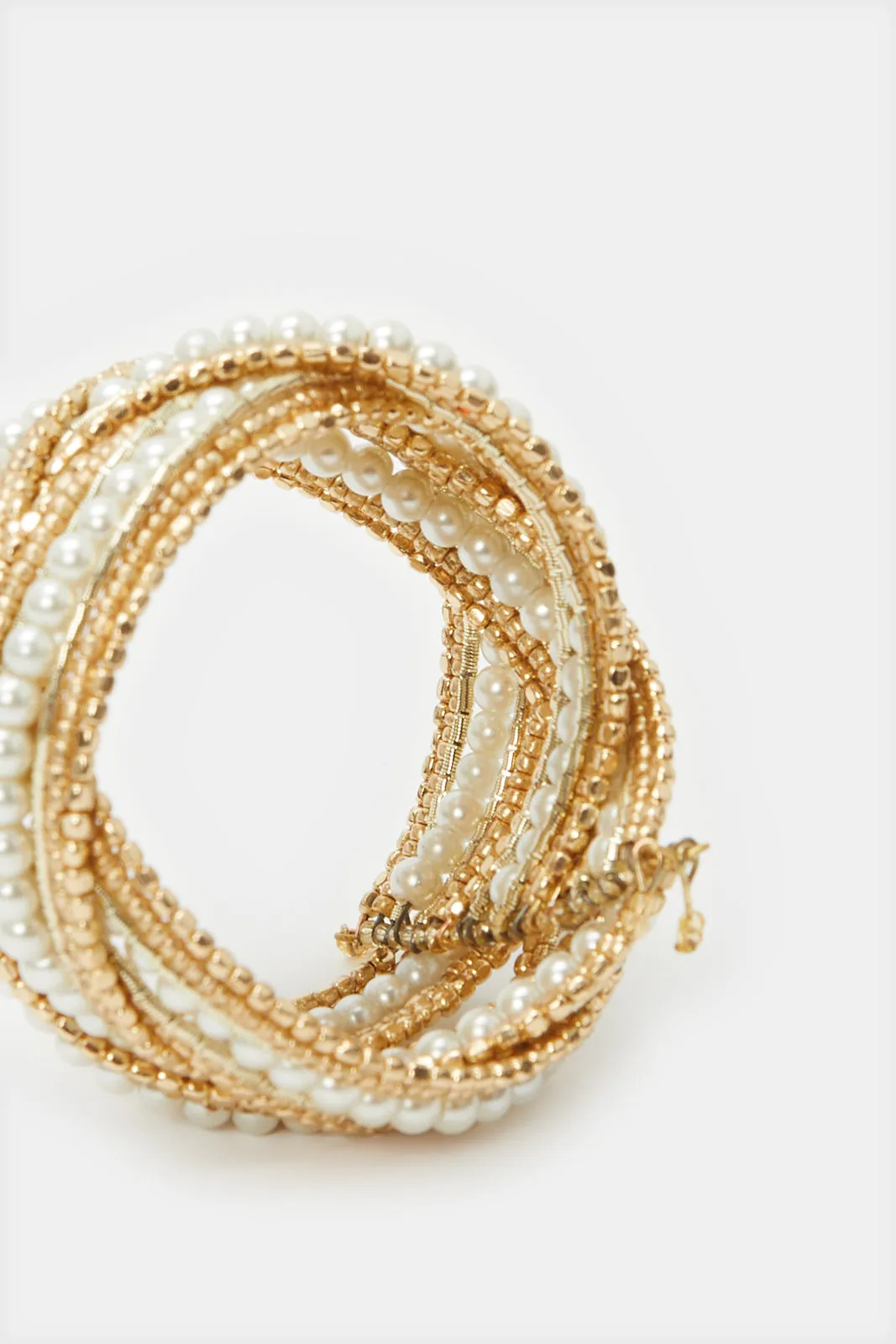 Women Gold Embellished Cuff sold by Redtag product image thumbnail 4