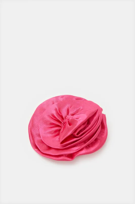 Women Fuchsia Embellished Hair Clip sold by Redtag