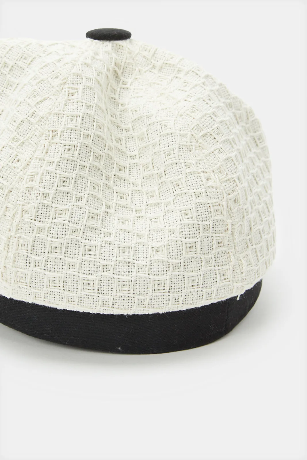 Women White Embellished Cap sold by Redtag product image thumbnail 4
