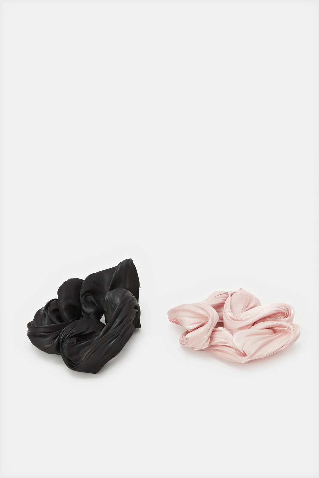 Women Black And Pink Scrunchy Set (2 Piece) sold by Redtag product image thumbnail 2