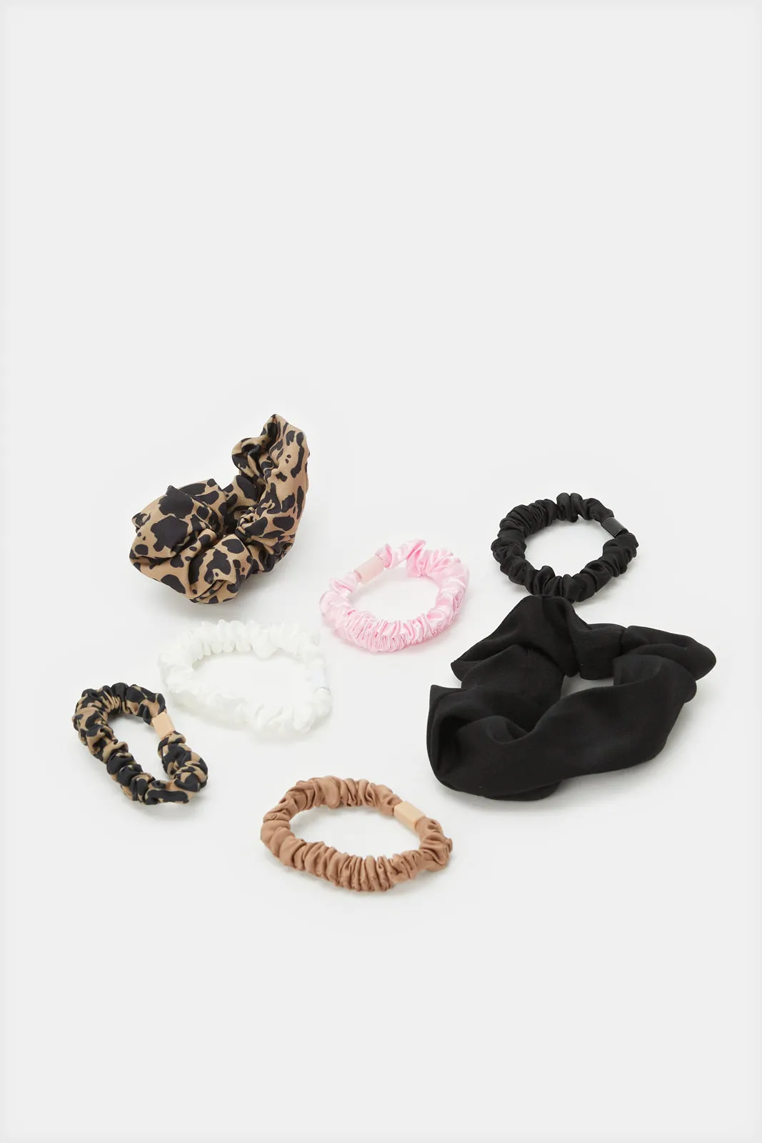 Women Assorted Embellished Scrunchy Set (7 Piece) sold by Redtag