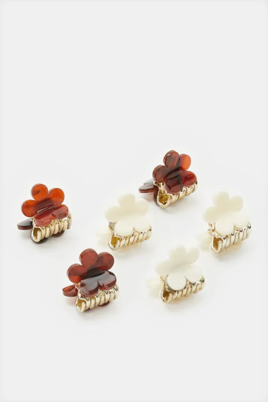 Women Assorted Hair Claw Set (6 Piece) sold by Redtag