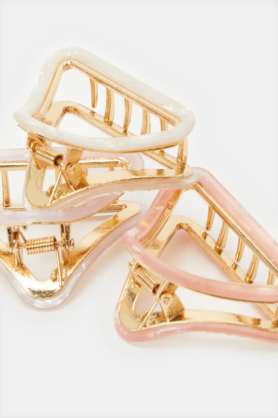 Women Gold Hair Claw Set (3 Piece) sold by Redtag product image thumbnail 4