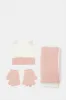 Women Pink And White Knitted Set (3 Piece) sold by Redtag