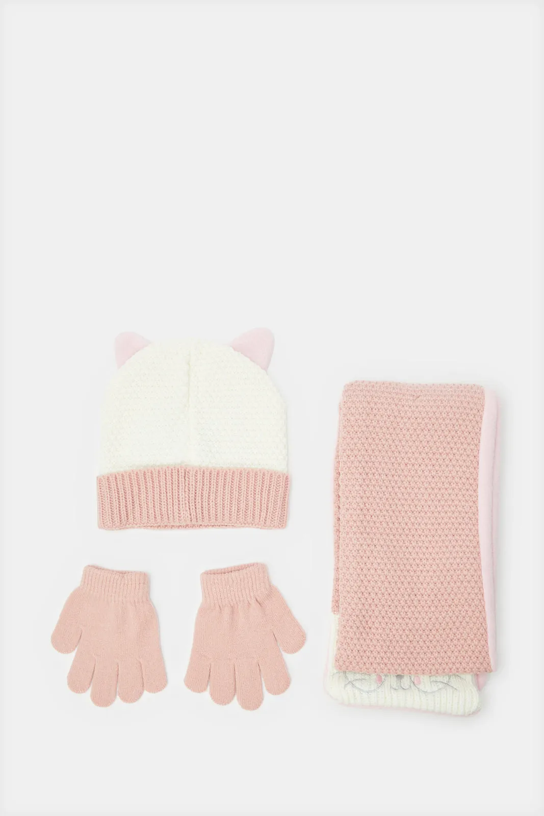 Women Pink And White Knitted Set (3 Piece) sold by Redtag product image thumbnail 2