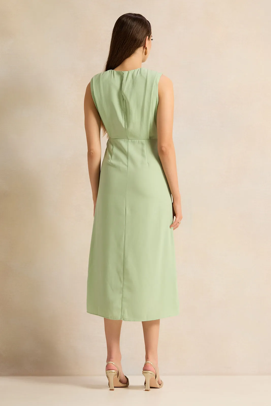 Women Mint Sleeveless Embellished Dress sold by Redtag product image thumbnail 3