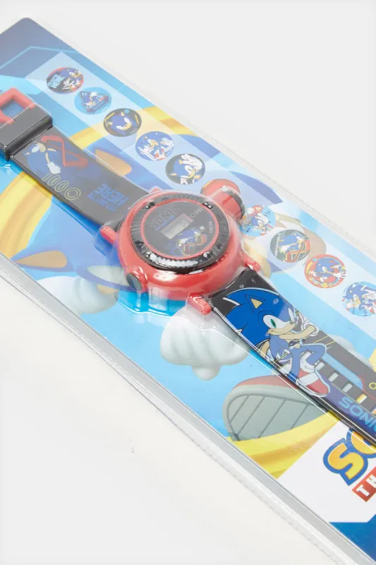 Boys Blue Sonic Digital Watch sold by Redtag