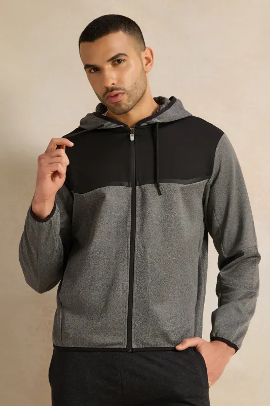 Men Charcoal Active Sweatshirt sold by Redtag