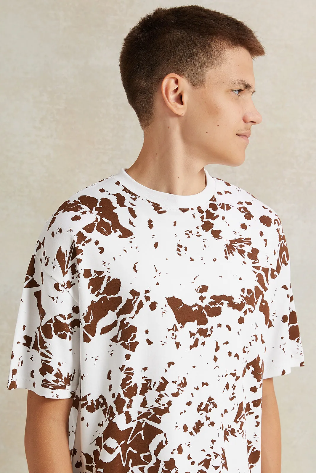 Senior Boys White Printed T-Shirt sold by Redtag product image thumbnail 4