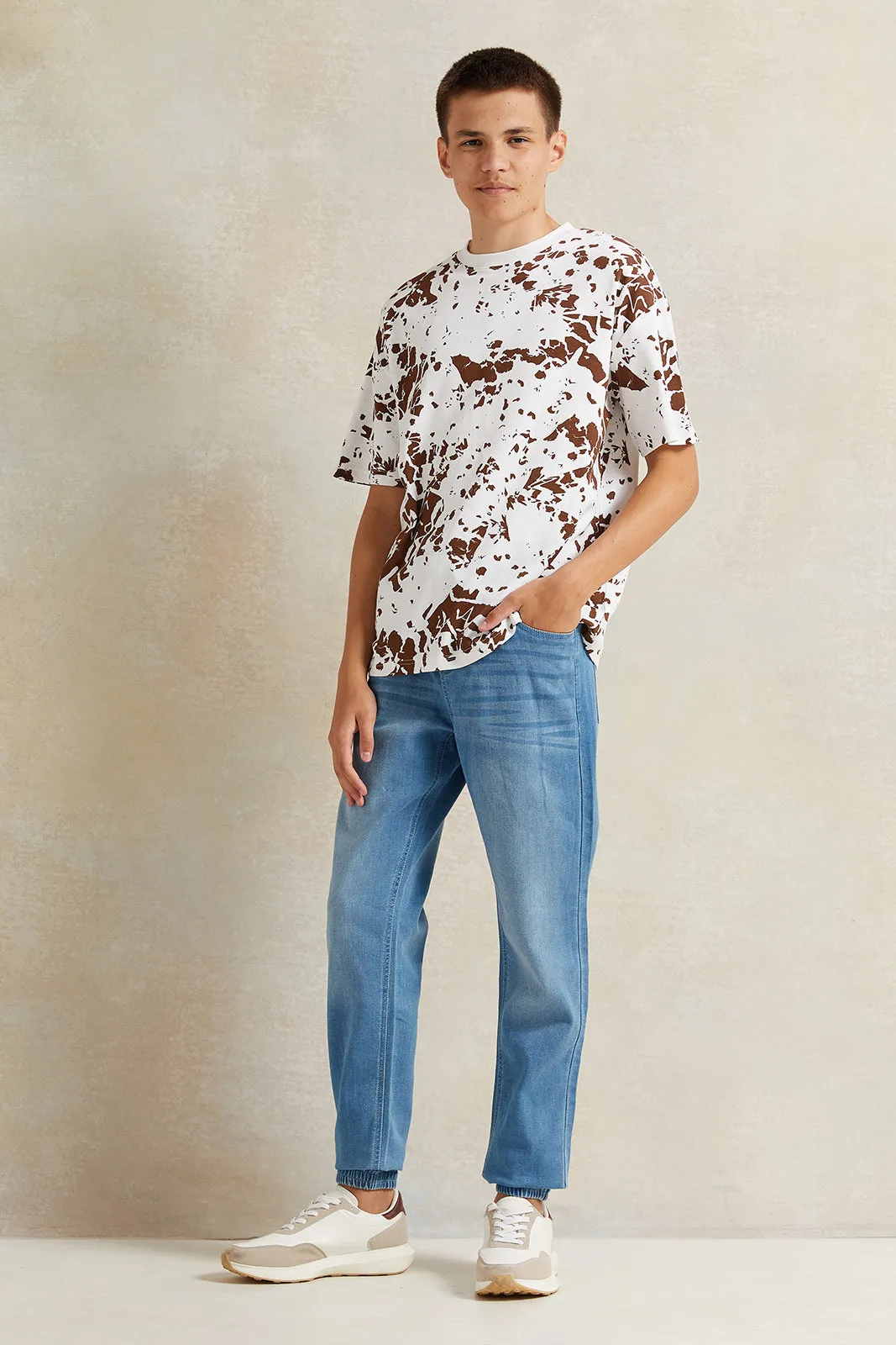 Senior Boys White Printed T-Shirt sold by Redtag product image thumbnail 2