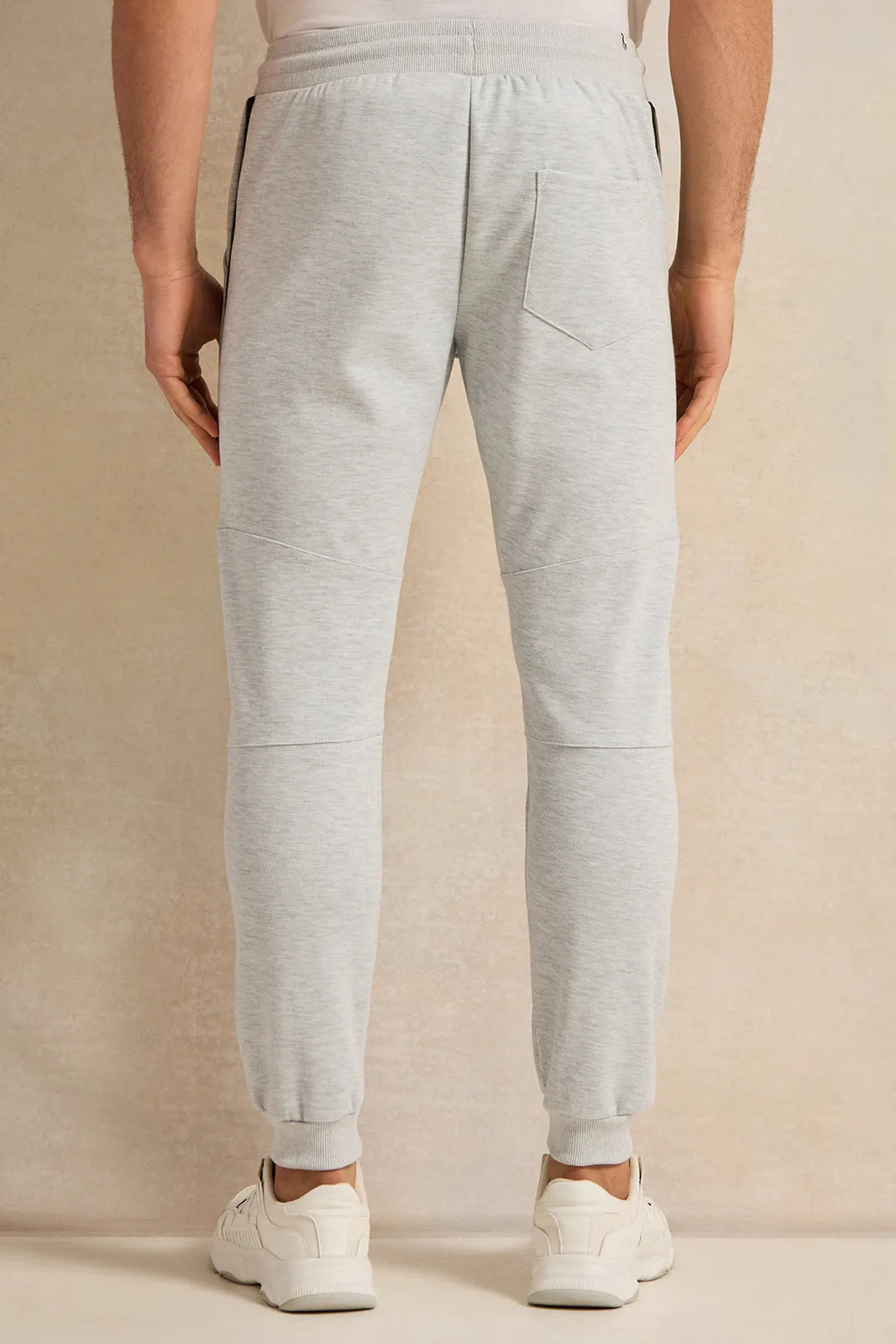 Men Grey Cut And Sew Track Pants sold by Redtag product image thumbnail 3