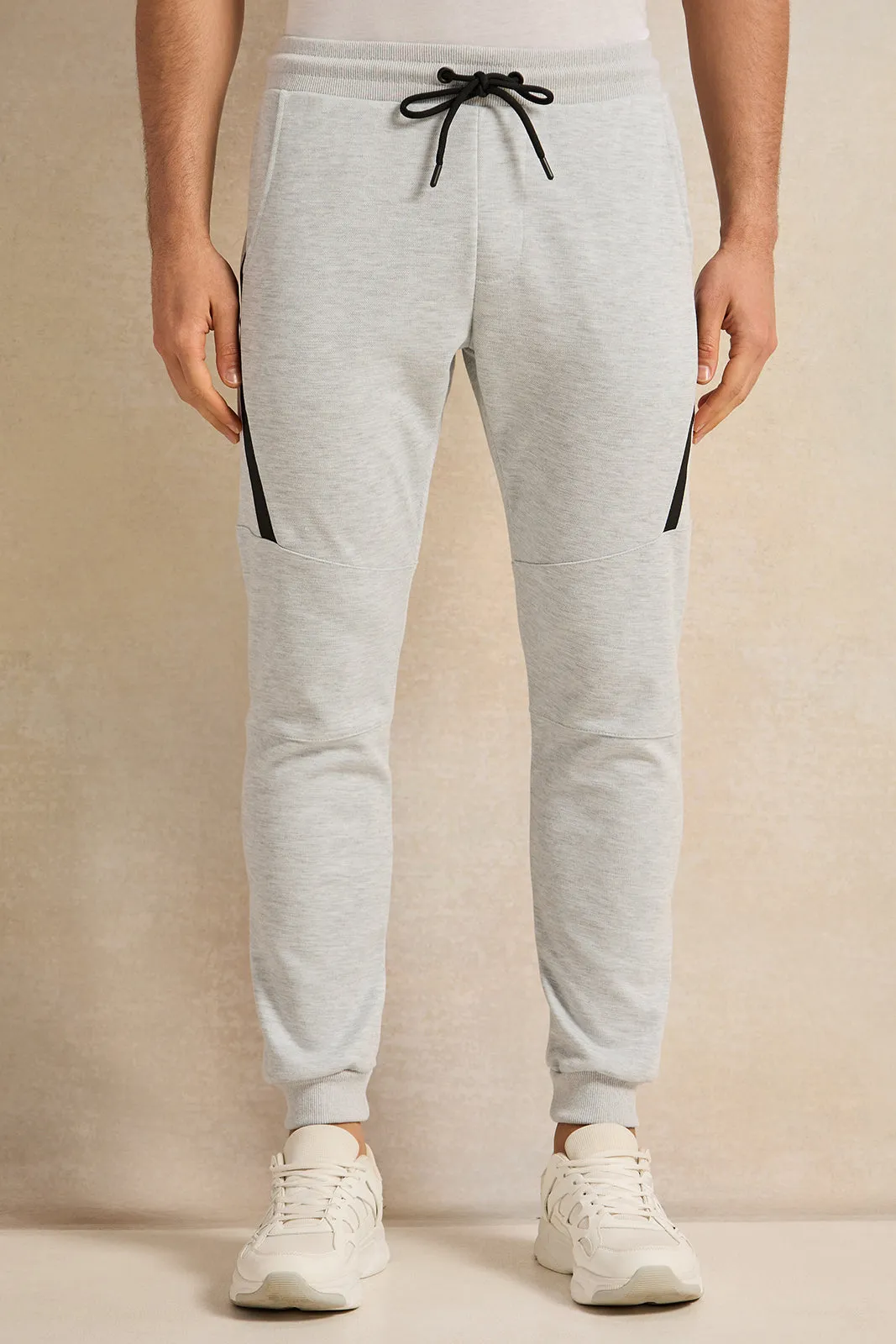 Men Grey Cut And Sew Track Pants sold by Redtag